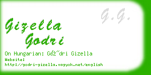 gizella godri business card